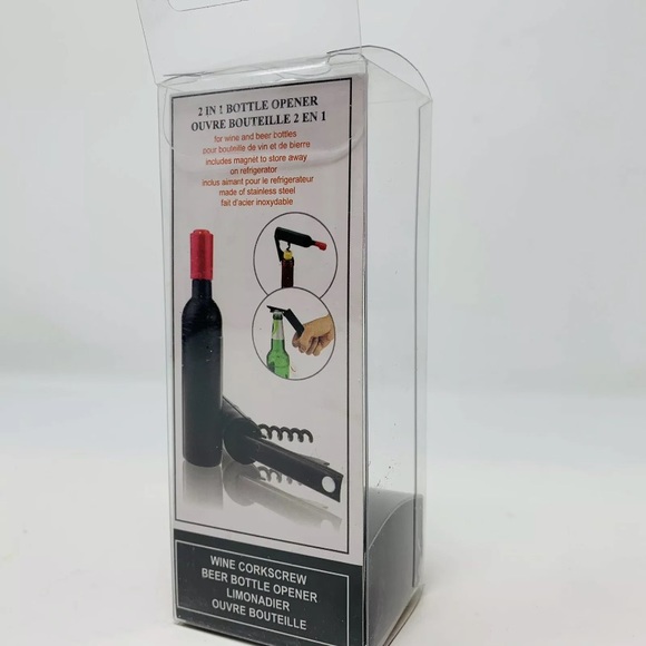 NEW Miniature Wine Bottle Chateau Merlot 2002 Cork Screw Opener Gift Unique Beer - Picture 4 of 5